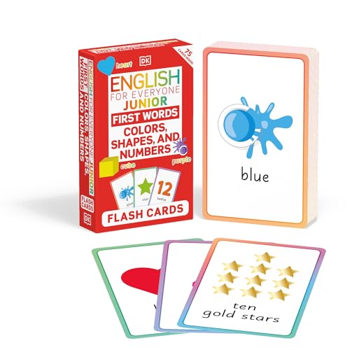 English for Everyone Junior First Words Colors, Shapes and Numbers Flash Cards (DK English for Everyone Junior)